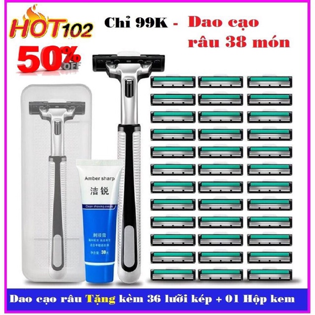 Bộ dao cao râu 38 món