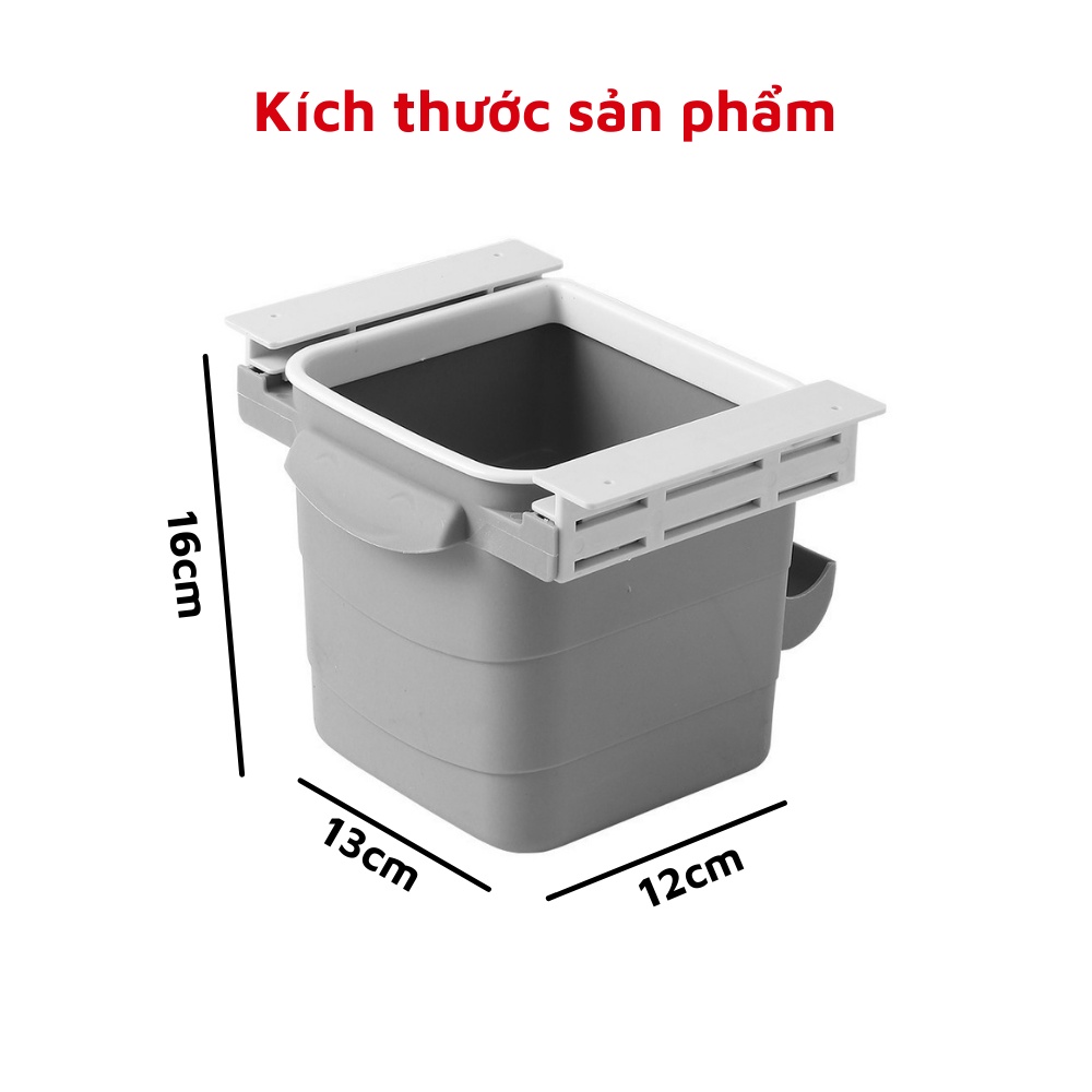 Thùng đựng rác thông minh để ẩn dưới mặt bàn hộp đựng rác tiện lợi