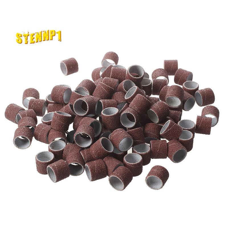 Set 100 Vòng Giấy Nhám 1 / 2 &quot;Kèm 2 Trục Xoay Cho Máy Mài Dremel