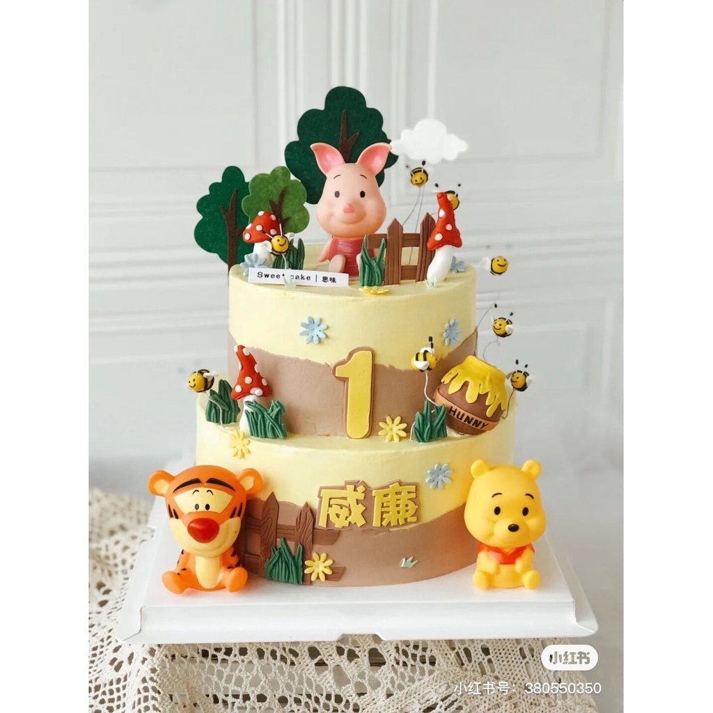 [SIÊU RẺ❤️] – Bộ 3 Hổ Gấu Lợn - Trang trí bánh sinh nhật bánh kem