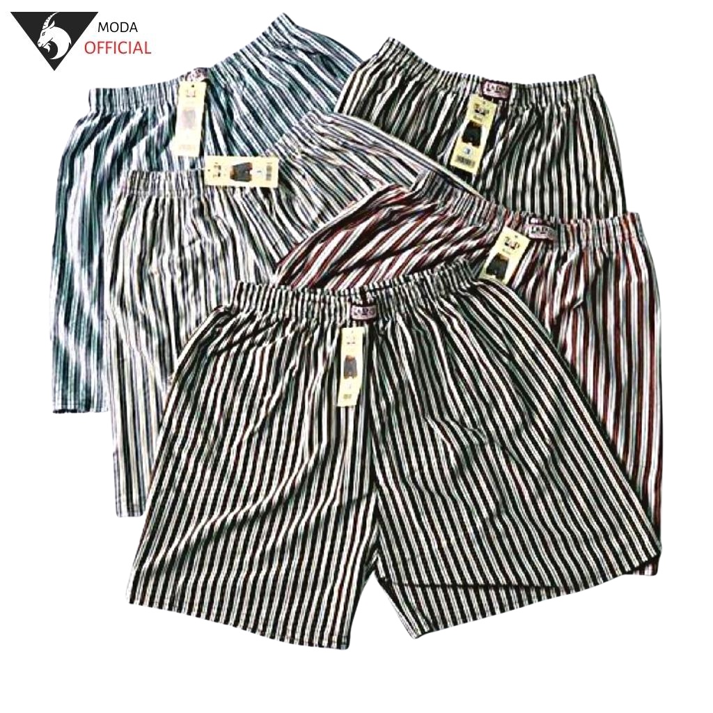 Quần đùi sọc kẻ combo 8 cái - Quần đùi nam MODA mặc nhà, mặc ngủ thoáng mát 5 size từ M-3XL
