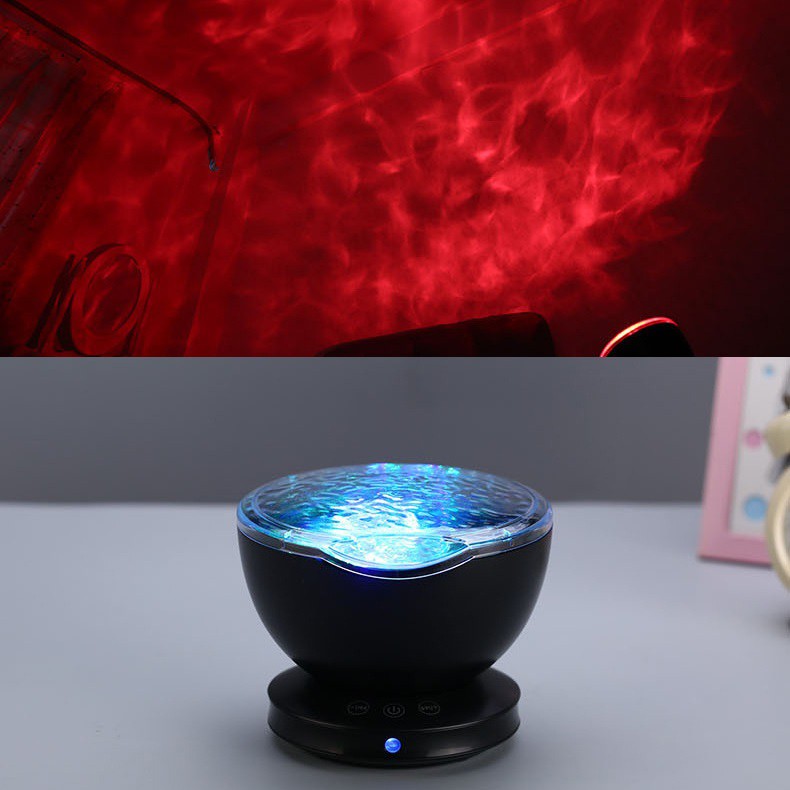 Đèn ngủ sóng biển, Loa âm thanh 3D, Máy chiếu sóng biển