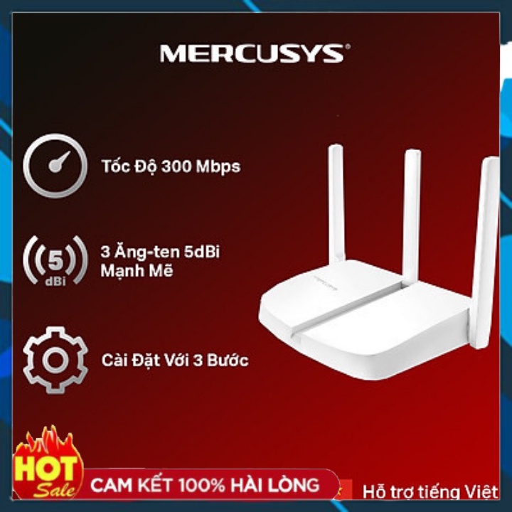 Bộ Phát Wifi MERCUSYS MW305R Chuẩn N 300Mbps - Hãng phân phối chính thức( BH 24 THÁNG)