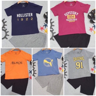 Bộ thun cotton 4c nhiều mẫu bé trai 22-34kg