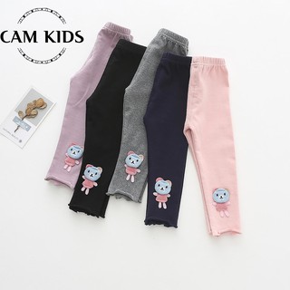 Quần thun legging gấu cho bé gái