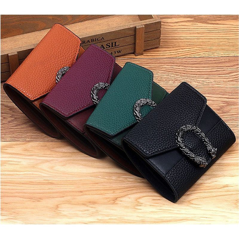 Ví da mini Nữ ví mini đầu rồng