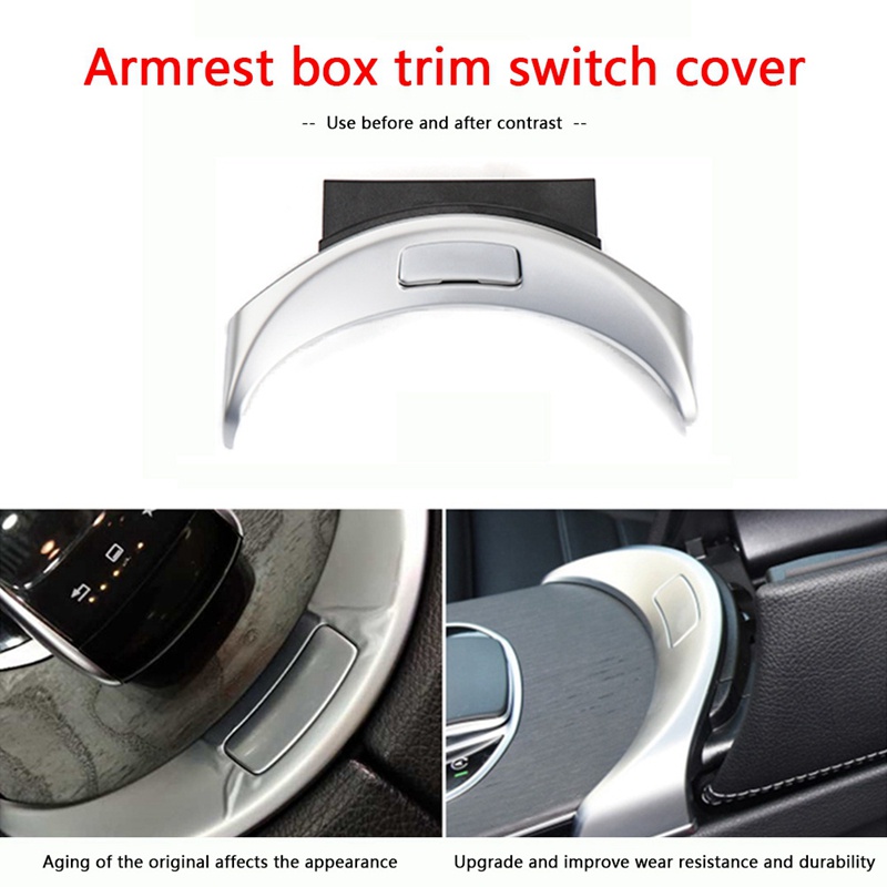 Vỏ Bọc Công Tắc Điều Khiển Trung Tâm Bằng ABS + PC Cho Mercedes Benz C GLC Class W205 W253 2015-2020