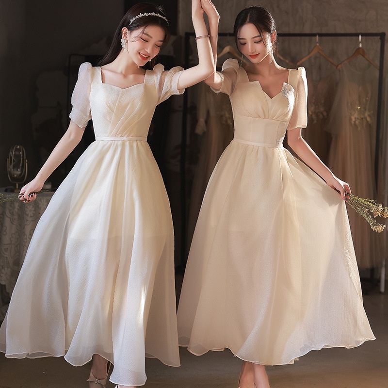 Đầm Phù Dâu Thiết Kế Mới Xinh Xắn Thời Trang Dành Cho Nữ