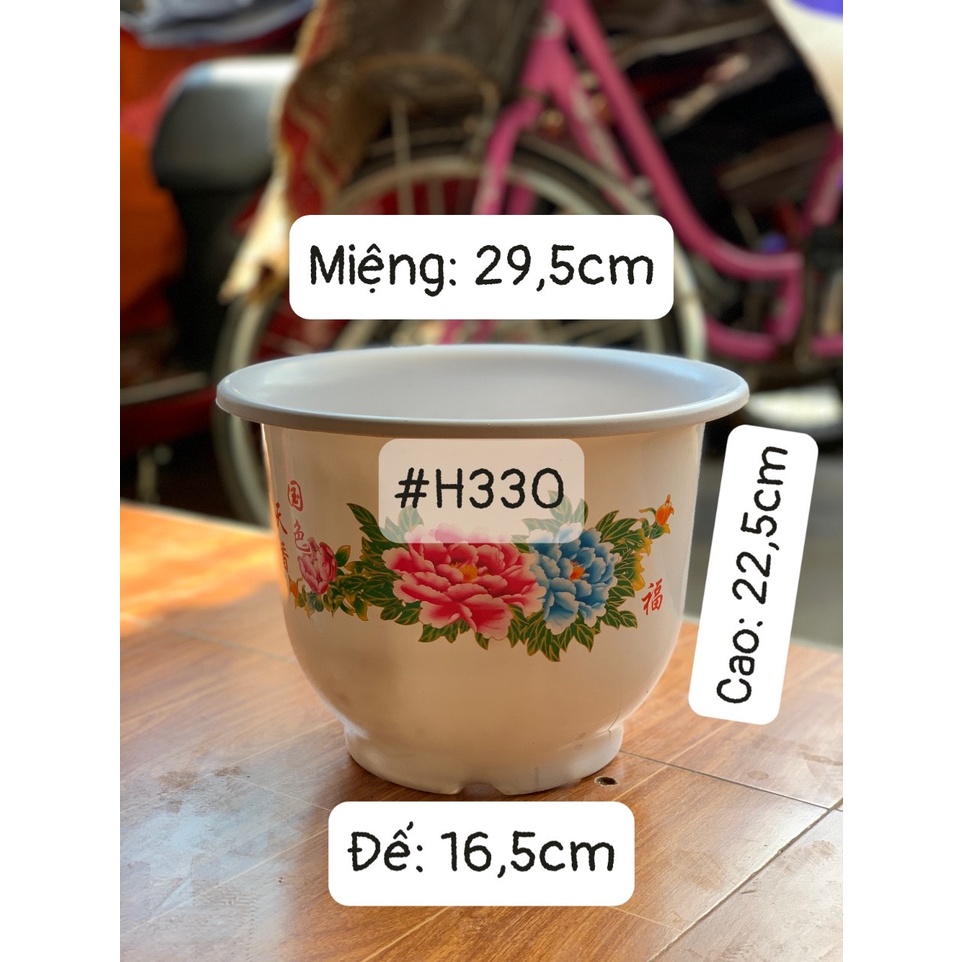 COMBO 15 CHẬU NHỰA HOA MẪU ĐƠN #H330 SIÊU ĐẸP (DỊCH TRUYỀN CHO CÂY, KEO LIỀN SẸO, BẠT PHỦ ĐẤT CHỐNG CỎ MỌC...)