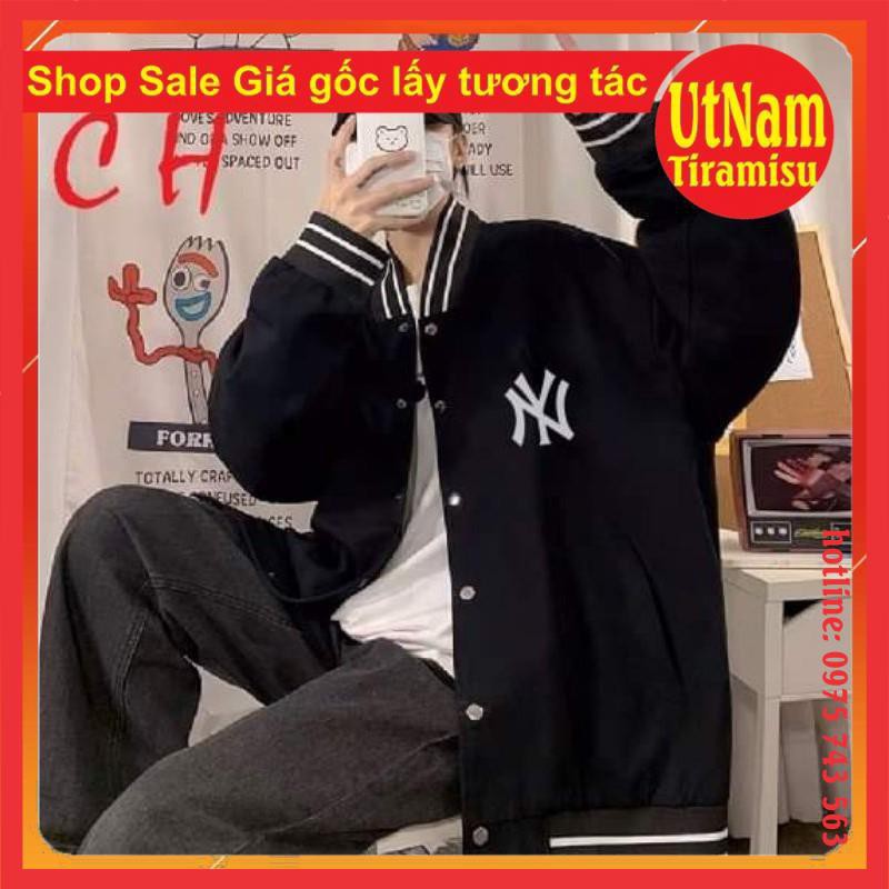 Áo khoác Bomber jacket N Y😍Chất gió mềm😍😍freesize 50kg😍phong cách hàn quốc nam nữ unisex