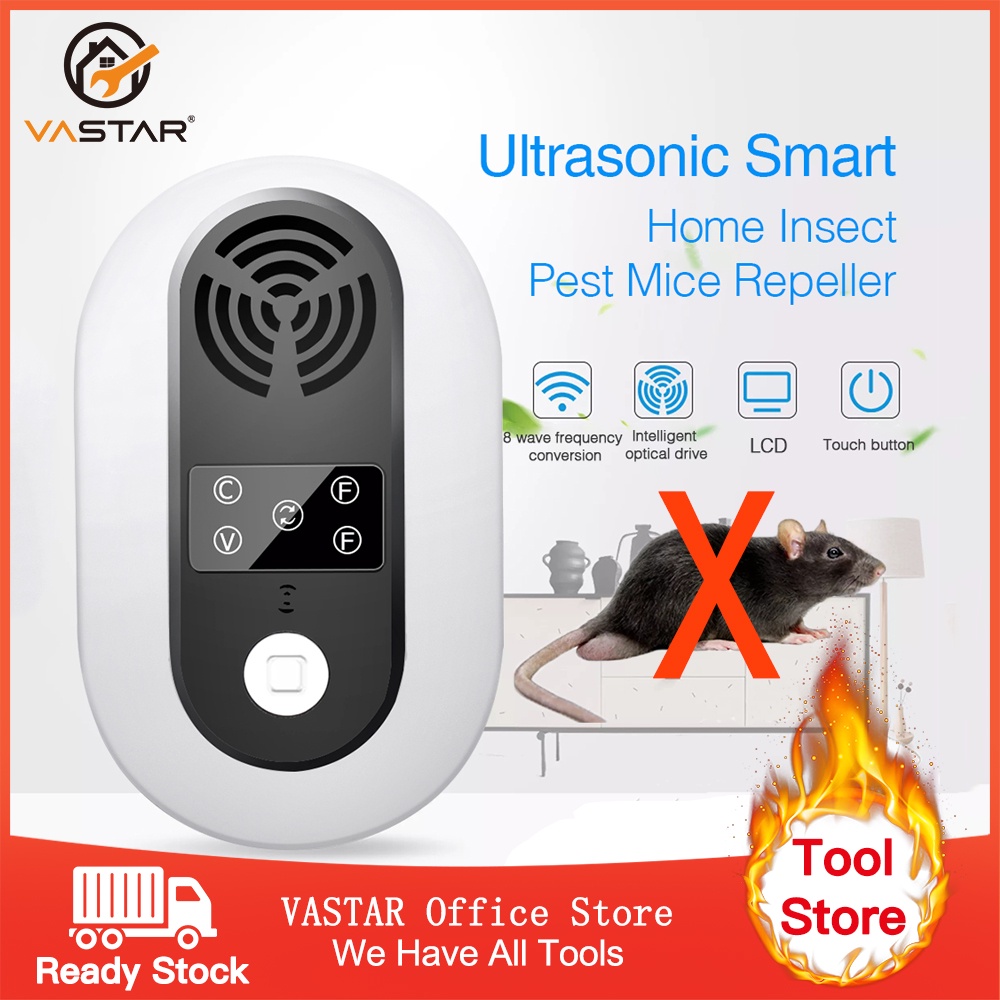 Máy Xua Đuổi Chuột, Muỗi, Gián, Kiến, Côn trùng bằng sóng siêu âm Pest Reject