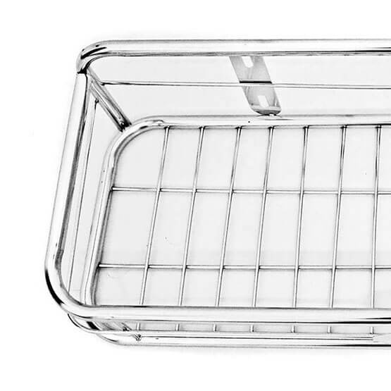 Kệ gia vị dán tường inox tặng kèm keo dán và đinh ốc - kích thước 30-40-50cm