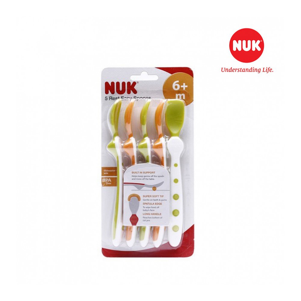 [Có bán lẻ] Thìa mềm Nuk cho bé từ 6 tháng NU78812