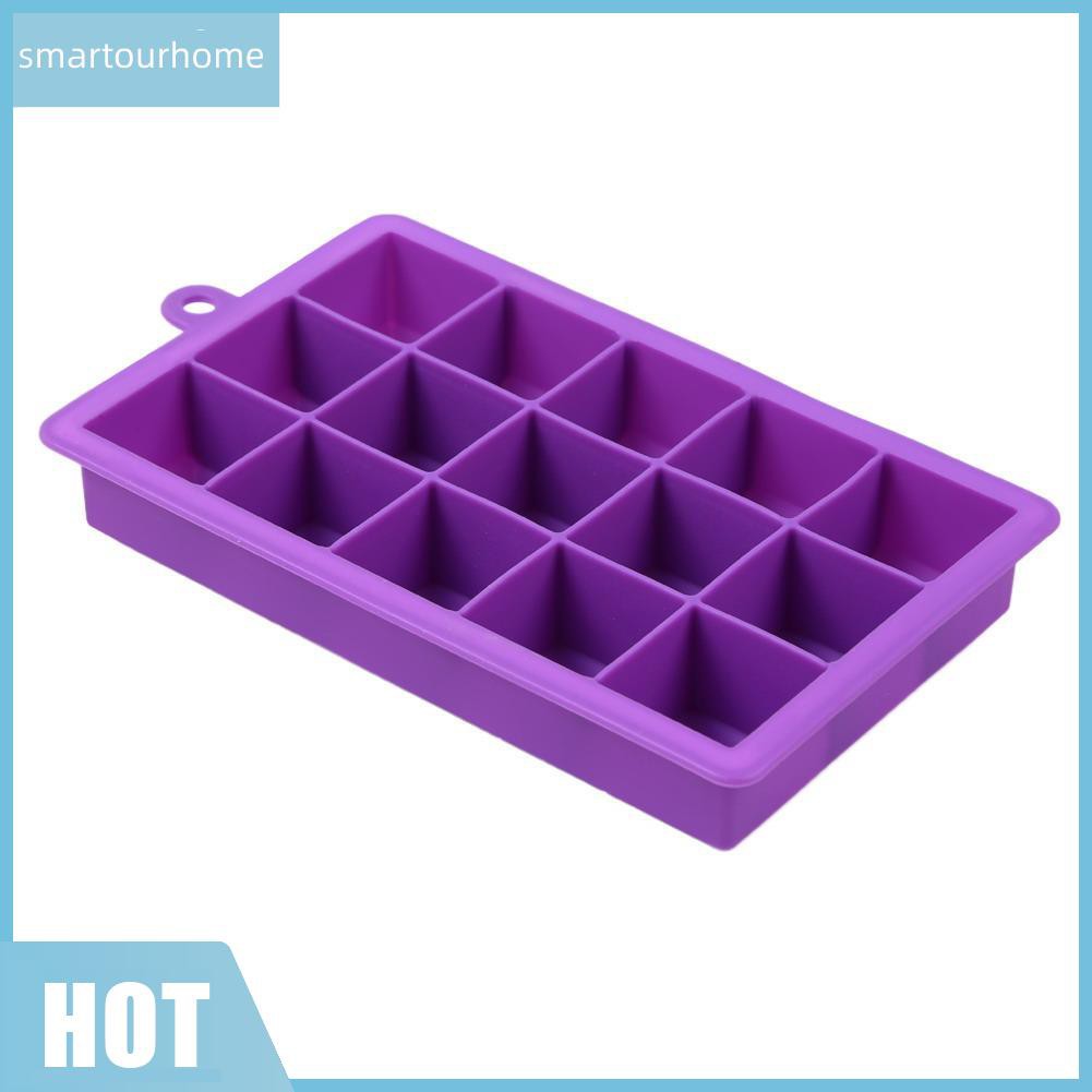 Khay bằng silicone hình vuông DIY để làm nước đá tiện dụng