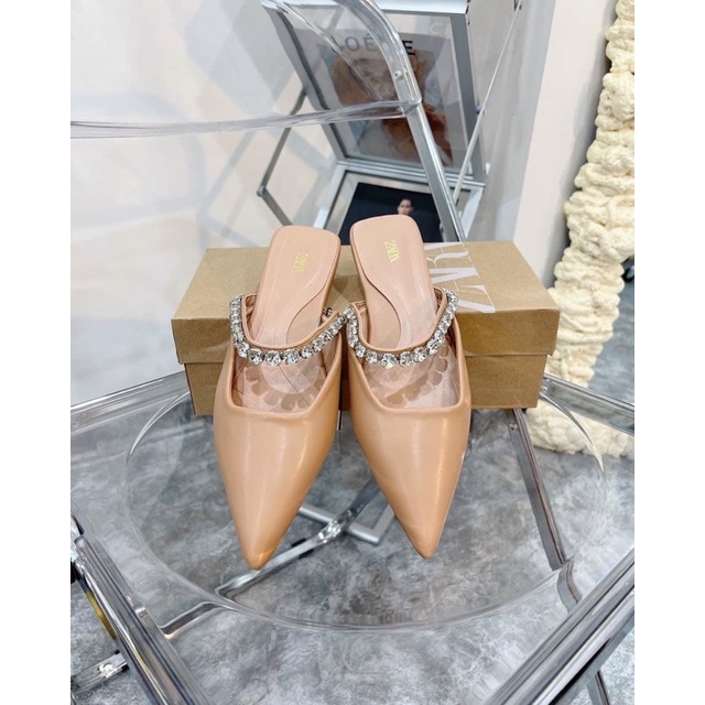 Dép sục zara quai đá fullbox