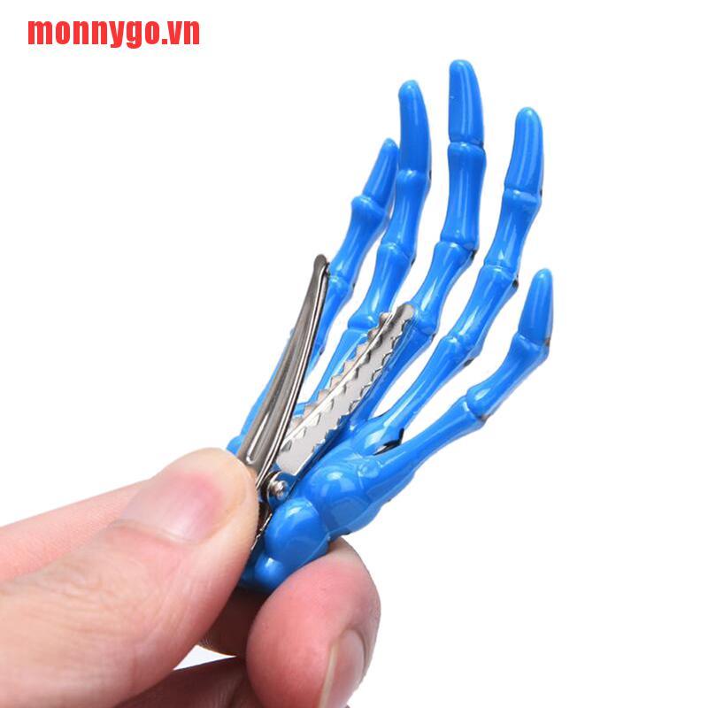 [monnygo]1Pc Punk Gothic Halloween Zombie Skull Skeleton Hand Bone Claw Hai