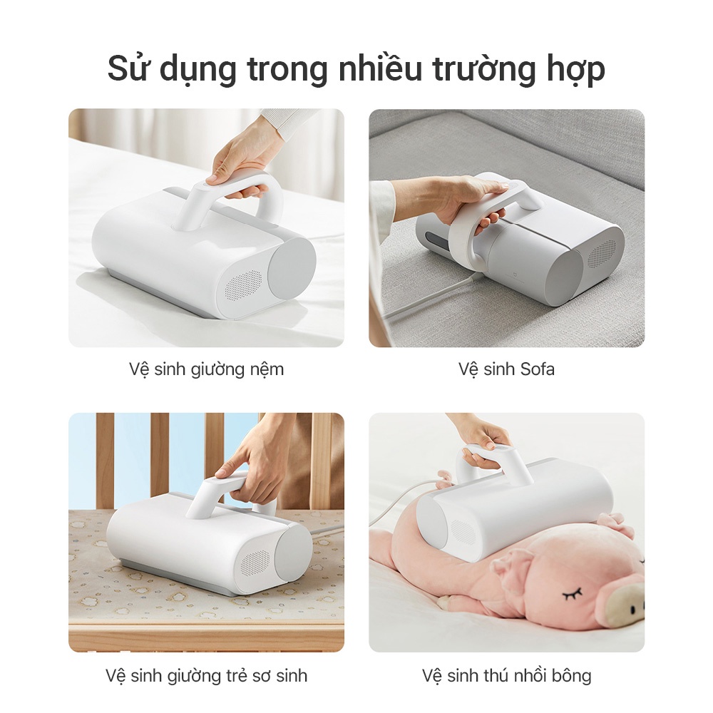 Máy hút bụi giường nệm xiaomi Mijia Dust mites vacuum cleaner lực hút lớn 12KPa- Máy hút bụi diệt khuẩn UV-MJCMY01DY