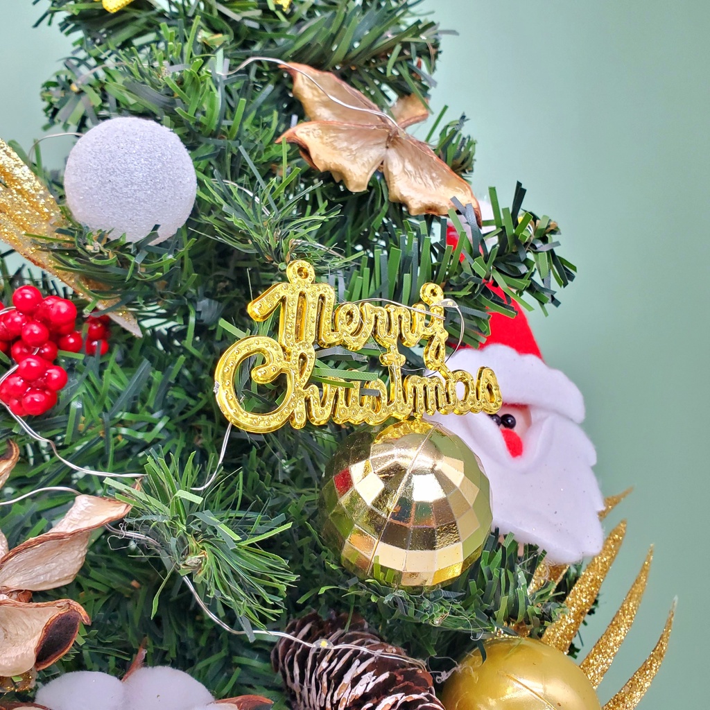 Cây Thông Nhí Để Bàn TL01 Trang Trí Giáng Sinh - Cây 40cm