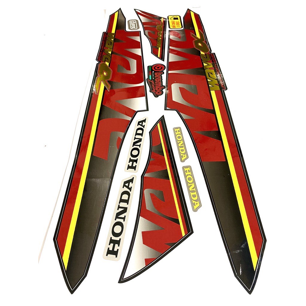 TEM RỜI Crom WAVE ALPHA MẪU HÓT. ĐỦ MÀU. Dán cho Wave 50cc/100cc/110cc Mẫu Mới 2022 vip1