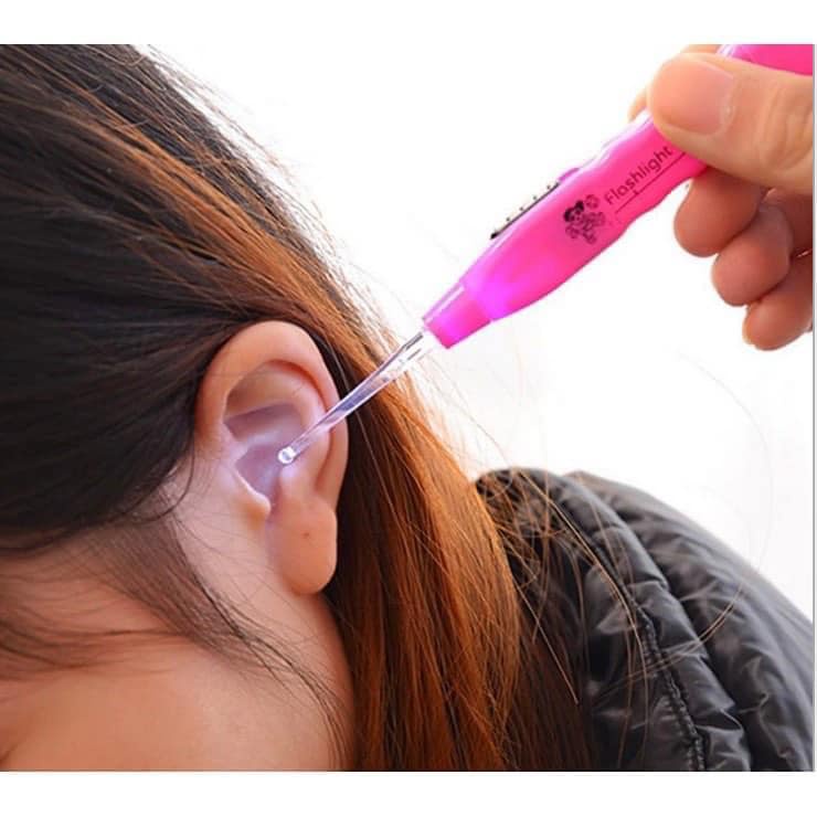 Lấy ráy tai có đèn cho bé 3 đầu