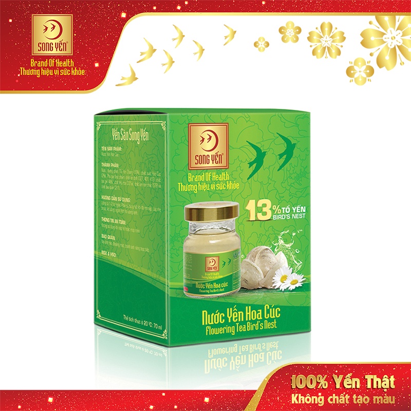 Nước Yến Hoa Cúc Song Yến - Hộp 1 Lọ 70ml