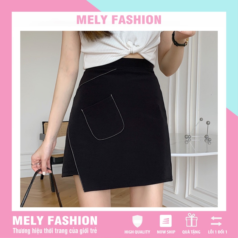 Chân váy chữ A ngắn công sở chỉ nổi đơn giản độc đáo vô cùng tôn dáng Mely's Fashion CV07
