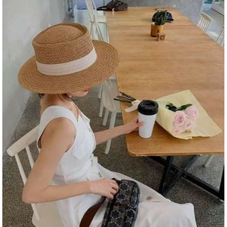 Mũ cói rộng vành đi biển cho nữ, nón thời trang du lịch biển