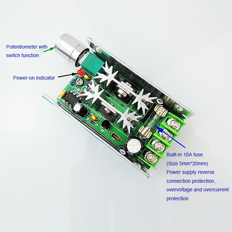 Công Tắc Điều Khiển Động Cơ Bước CCM5NJ PWM DC 12V 24V 36V 60V 10A Sự Bảo Vệ