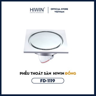 Thoát sàn chống mùi hôi ngăn trào ngược đồng mạ crom HIWIN FD-1119