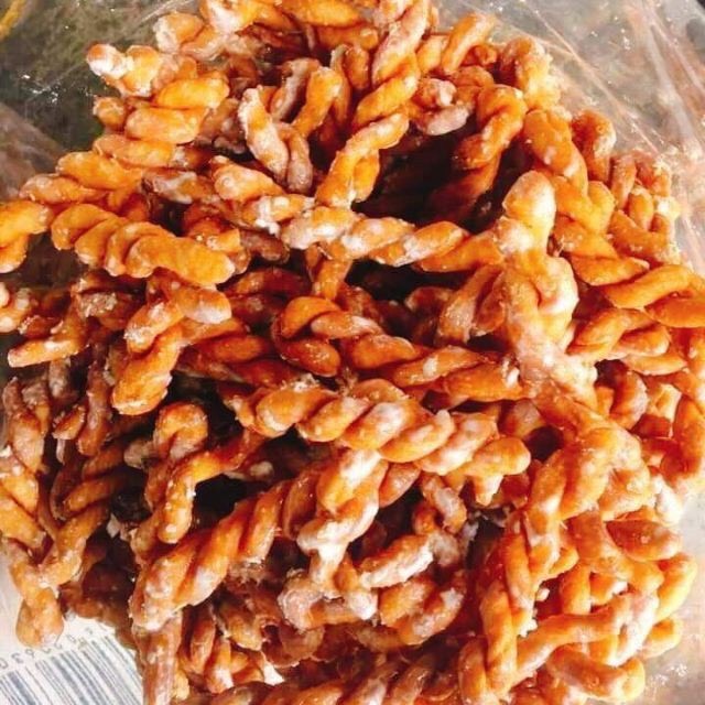 Bánh xoắn đường tuổi thơ bịch 200gr. ăn vặt bố cún