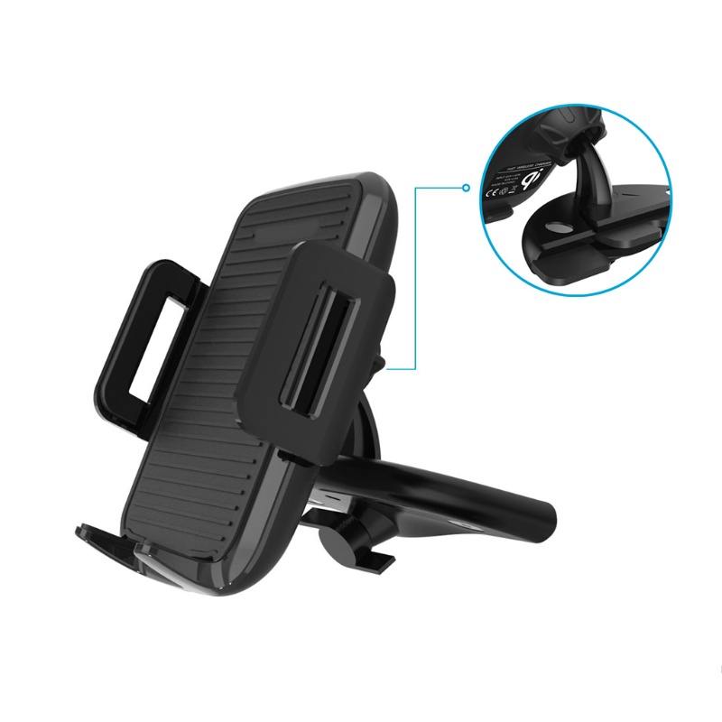 Đế Sạc Điện Thoại Không Dây 10W Qi Cho Xe Hơi