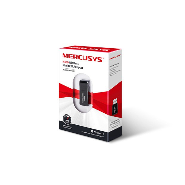 USB thu sóng Wifi tốc độ 300Mbps MERCUSYS MW300UM | BigBuy360 - bigbuy360.vn