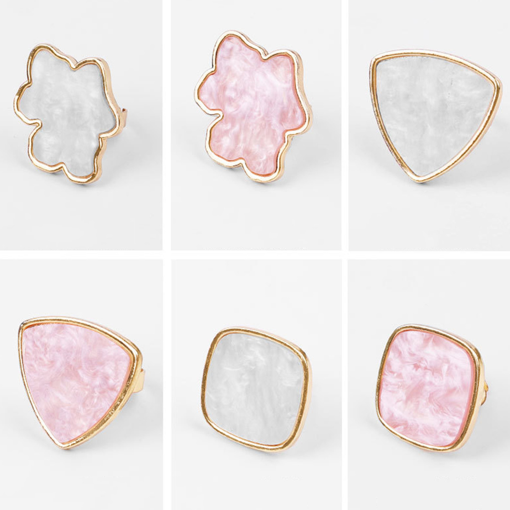 [Hàng mới về] Bảng pha màu sơn móng thiết kế dạng nhẫn đeo tay độc đáo tiện dụng