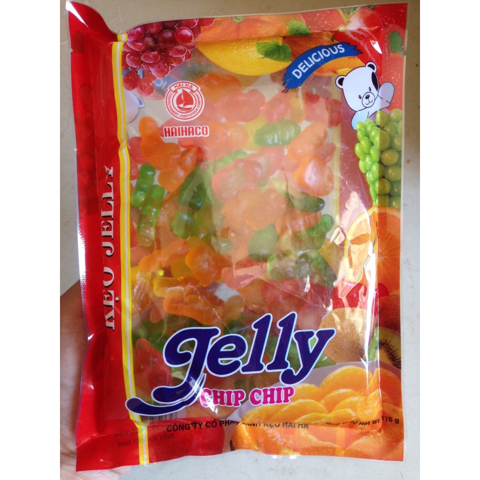 Kẹo dẻo Jelly Chip Hải Hà gói 175g vị trái cây thơm ngon