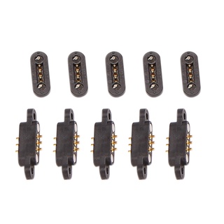 5 Pairs Spring Loaded Magnetic Pogo Pin Connector Pitch 2.3MM