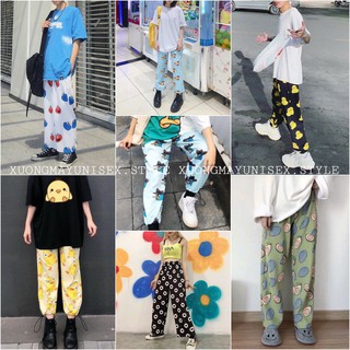 QUẦN THÚ DÀI CARTOON PANTS ỐNG BO DÂY RÚT