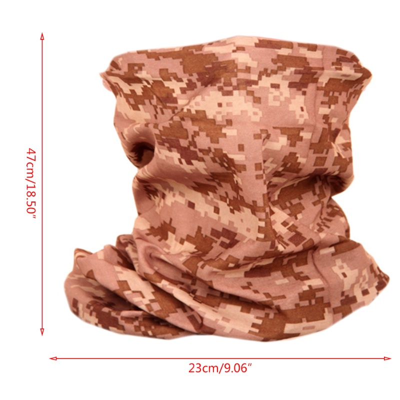 Khăn Choàng Che Mặt Không Đường May Họa Tiết Rằn Ri Unisex