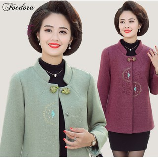 [HOT 2022] Áo Khoác Len Dạ Tuổi Trung Niên Cao Cấp (mẫu 912)- Áo Khoác Dạ Công Sở Đẹp Mềm Mịn