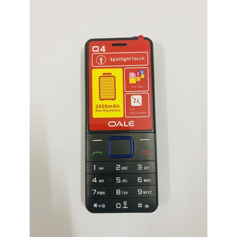 ĐIỆN THOẠI PHỔ THÔNG OALE Q4 3 SIM BAO HÀNH 12 THÁNG | BigBuy360 - bigbuy360.vn