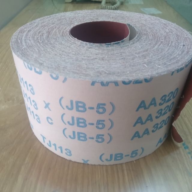 Nhám vải cuộn - JB5-AA 120, 150  Khổ rộng 10cm -BÁN THEO M