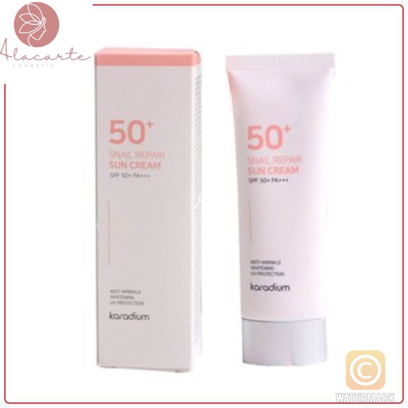 [AUTH] KEM CHỐNG NẮNG KARADIUM SNAIL REPAIR SPF 50+ PA+++(Mẫu Mới)