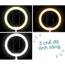 [ HÀNG MỚI ] Bộ Đèn Led Livestream Size 36cm Hỗ trợ 3 nguồn ánh sáng: Ánh sáng trắng, ánh sáng vàng và ánh sáng âm.