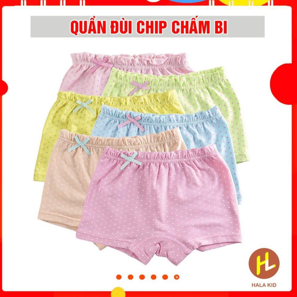 LỐ 10 QUẦN LÓT ĐÙI, QUẦN CHÍP ĐÙI CHẤM BI CHO BÉ MÃ 0467 - 0486