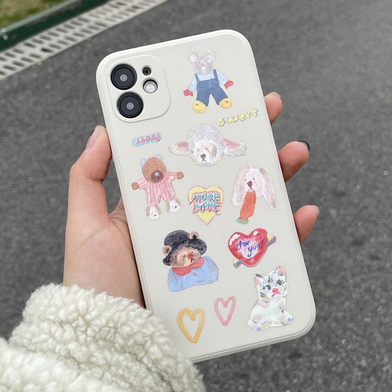 ốp iphone cạnh vuông in hình độc đáo phong cách ốp lưng 12promax 11 pro max xsmax xs xr 11pro x 7plus 8 plus 6plus