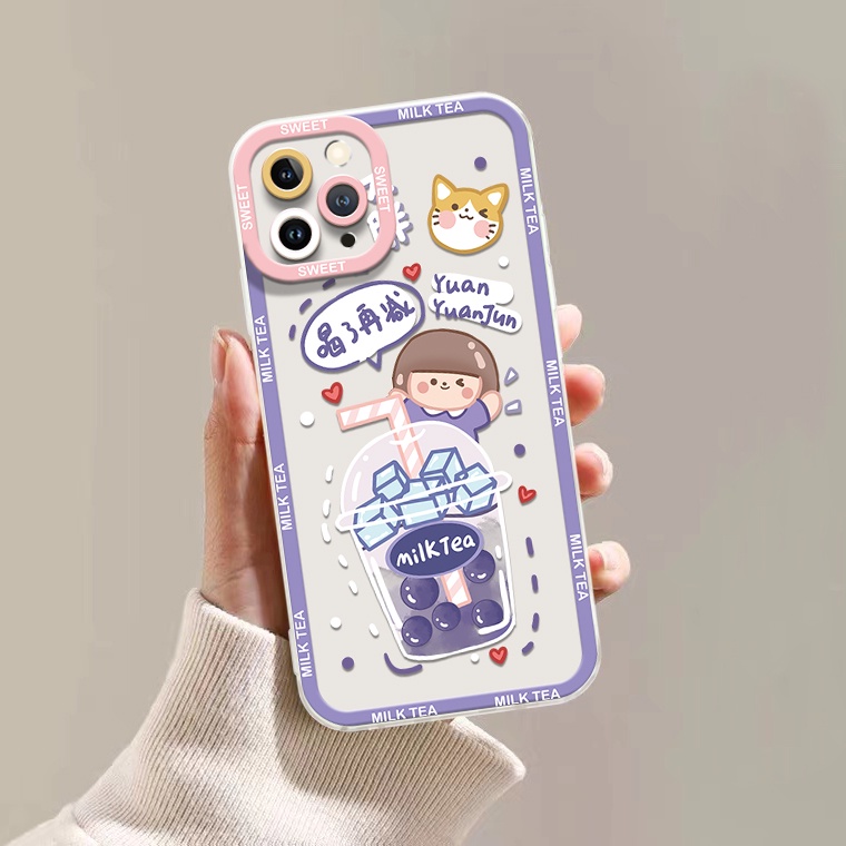 Ốp Điện Thoại Silicon TPU Mềm Trong Suốt Họa Tiết Thỏ Dễ Thương Cho IPhone 14 13 12 Pro XS Max X XR 11 8 7 6 6S 14 Plus