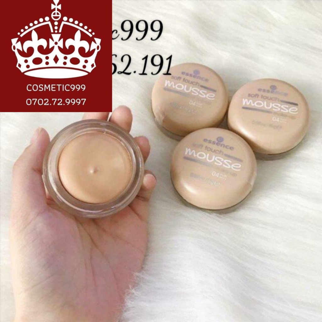 Phấn tươi essence soft touch mousse makeup matte đức chính hãng kiềm dầu dành cho da dầu da khô Cosmetic999