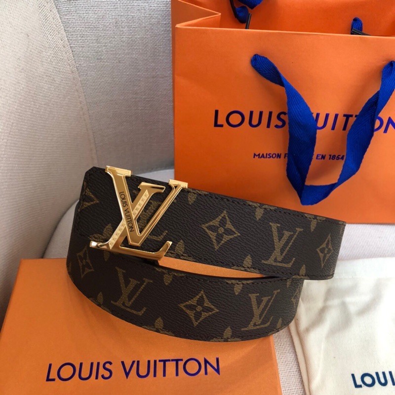 Thắt lưng nam thương hiệu Louis Vuitton Lv da thật cao cấp mặt khoá LV sang trọng