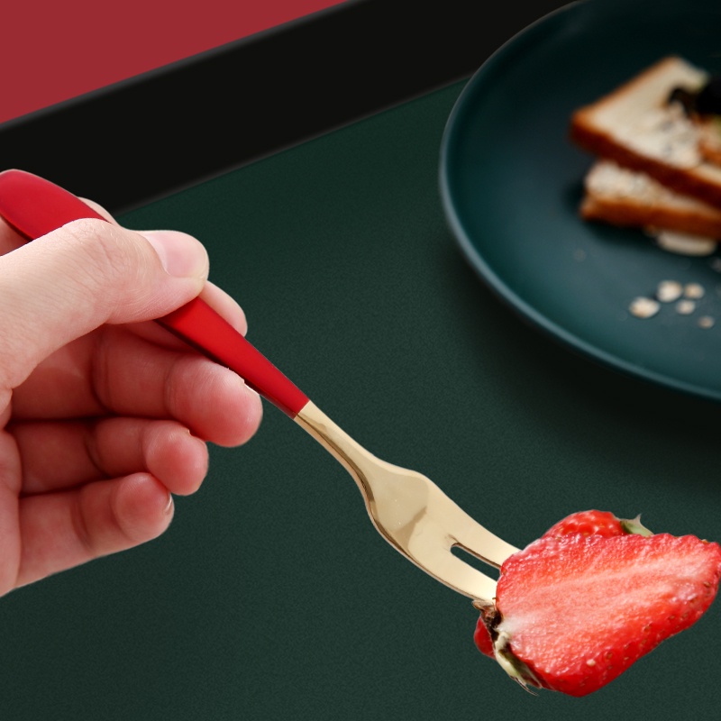 Muỗng/ nĩa ăn món tráng miệng bằng thép không gỉ 304 tiện lợi