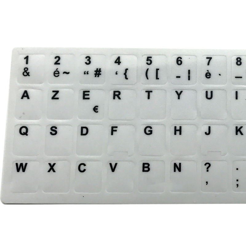 1 Miếng Dán Trang Trí Bàn Phím Máy Tính Laptop Chống Mòn In Chữ Tiếng Pháp