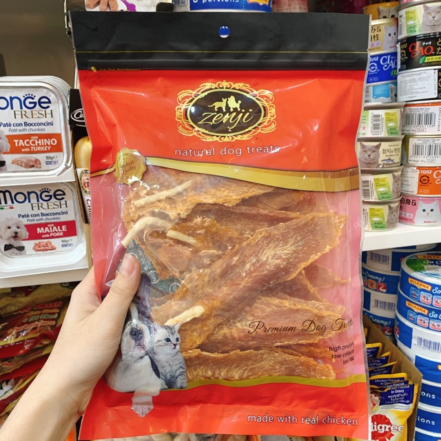Thịt gà sấy xiên xương sữa / gói 400gr - Made in Thailand